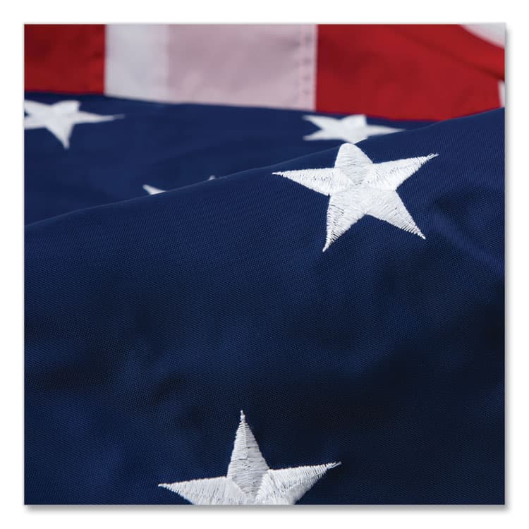 ADVANTUS CORPORATION All-Weather Outdoor U.S. Flag, 72" x 48", Heavyweight Nylon (AVTMBE002220) thumbnail 3