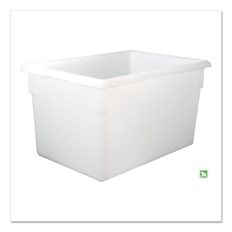 RUBBERMAID COMMERCIAL PROD. Food/Tote Boxes, 21.5 gal, 26 x 18 x 15, White, Plastic (RCP3501WHI) thumbnail 3
