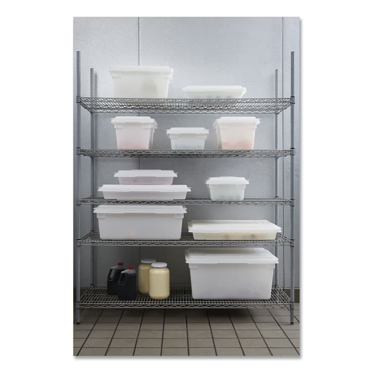 RUBBERMAID COMMERCIAL PROD. Food/Tote Boxes, 3.5 gal, 18 x 12 x 6, White, Plastic (RCP3509WHI) thumbnail 4