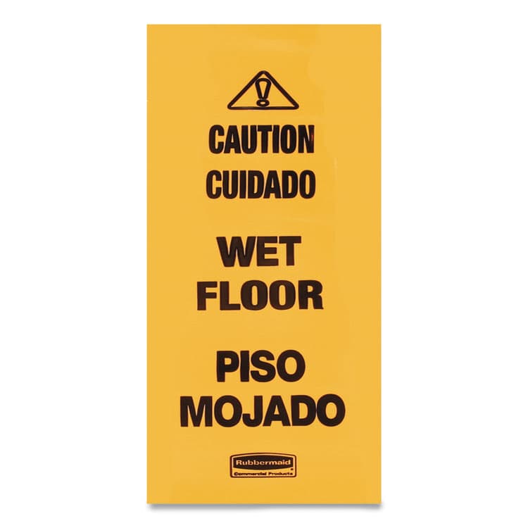 RUBBERMAID COMMERCIAL PROD. Multilingual Wet Floor Safety Cone, 12.25 x 12.25 x 36, Yellow (RCP627677) thumbnail 3