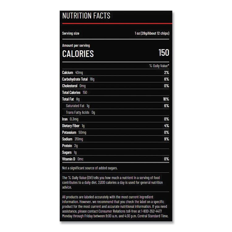 FRITO-LAY, . Nacho Cheese Tortilla Chips, 1.75 oz Bag, 64/Carton (LAY44375) thumbnail 2