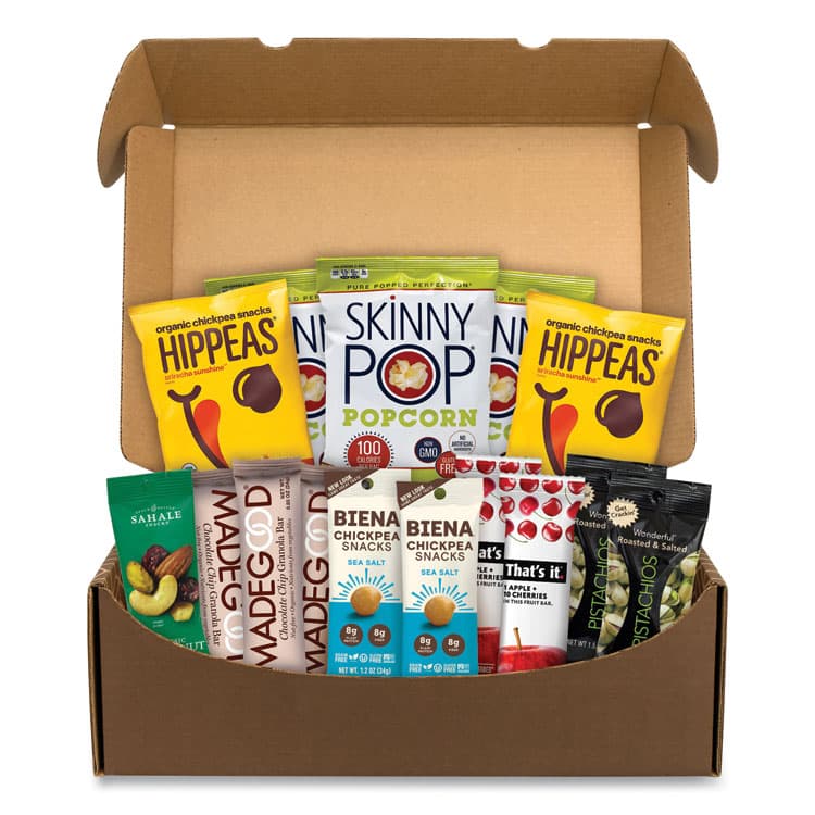 SNACK BOX PROS Vegan Snack Box, 15 Assorted Snacks/Box (GRR70000126)