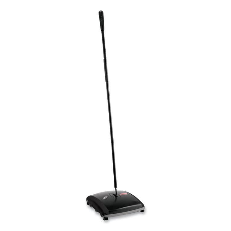 RUBBERMAID COMMERCIAL PROD. Dual Action Sweeper, 44" Steel/Plastic Handle, Black/Yellow (RCP421388BLA) thumbnail 2