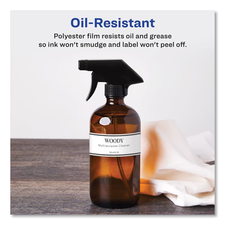 AVERY PRODUCTS CORPORATION Water-Resistant Wraparound Labels w/ Sure Feed, 9.75 x 1.25, White, 40/Pack (AVE22845) thumbnail 3