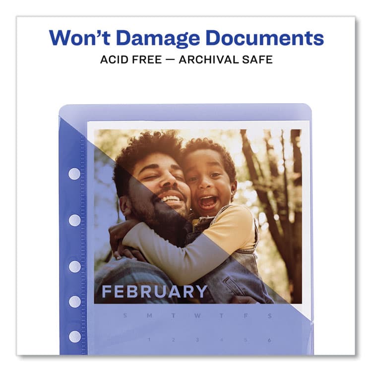 AVERY PRODUCTS CORPORATION Small Binder Pockets, Standard, 7-Hole Punched, Assorted, 9.25 x 5.5, 5/Pack (AVE75307) thumbnail 2