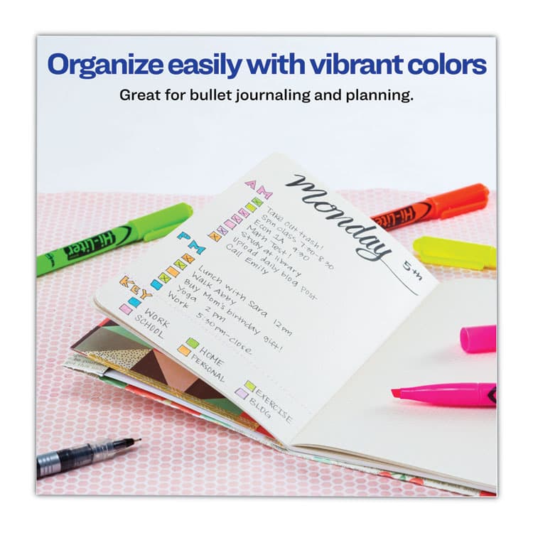 AVERY PRODUCTS CORPORATION HI-LITER Pen-Style Highlighters, Fluorescent Pink Ink, Chisel Tip, Pink/Black Barrel, Dozen (AVE23592) thumbnail 4