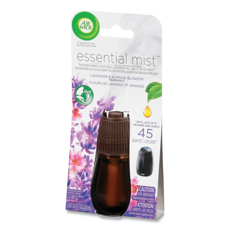 RECKITT BENCKISER Essential Mist Refill, Lavender and Almond Blossom, 0.67 oz Bottle, 6/Carton (RAC98552) thumbnail 3