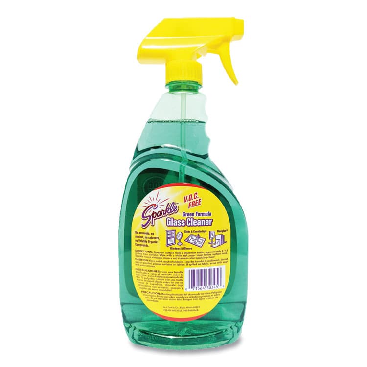 A.J. FUNK AND CO Green Formula Glass Cleaner, 33.8 oz Bottle, 12/Carton (FUN30345CT) thumbnail 3
