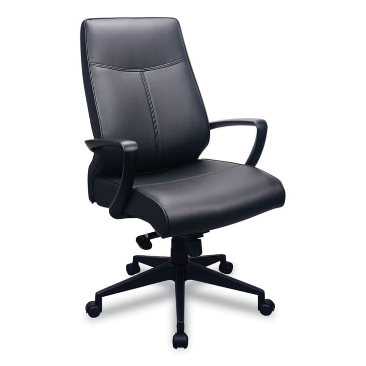 THE RAYNOR GROUP, . 300 Leather High-Back Chair, Supports Up to 250 lb, 19.57" to 22.56" Seat Height, Black (EUTTP300) thumbnail 2
