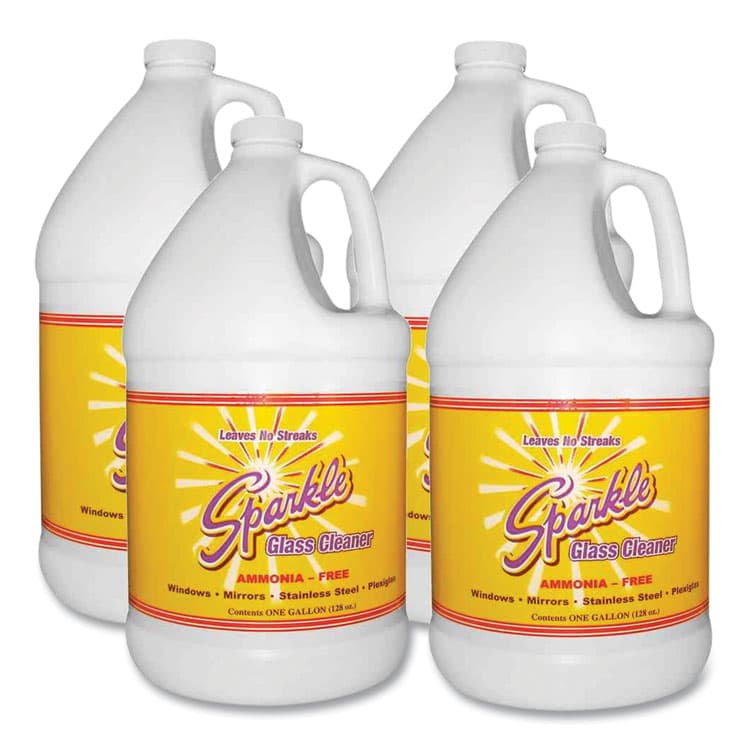 A.J. FUNK AND CO Glass Cleaner, 1 gal Bottle Refill, 4/Carton (FUN20500CT)