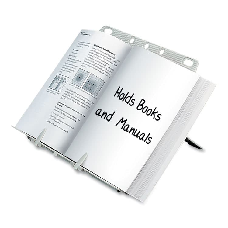 FELLOWES MFG. CO. BookLift Copyholder, Holds Up to 350 Legal Size Sheets, Plastic, Platinum (FEL21100) thumbnail 3