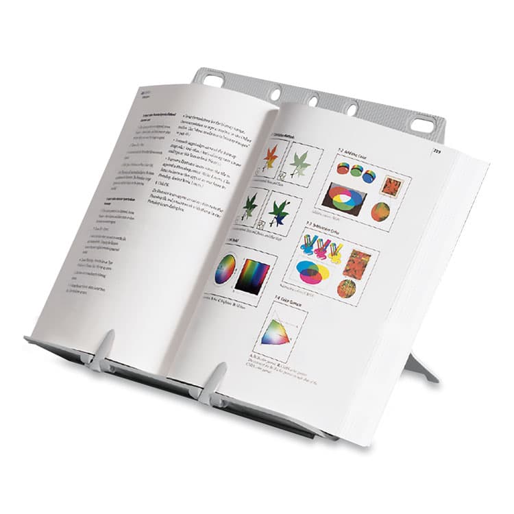 FELLOWES MFG. CO. BookLift Copyholder, Holds Up to 350 Legal Size Sheets, Plastic, Platinum (FEL21100) thumbnail 4