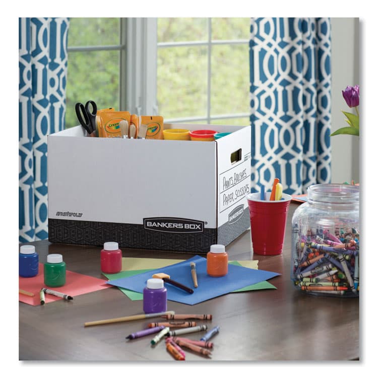 FELLOWES MFG. CO. R-KIVE Heavy-Duty Storage Boxes, Letter/Legal Files, 12.75" x 16.5" x 10.38", Woodgrain, 12/Carton (FEL00725) thumbnail 4