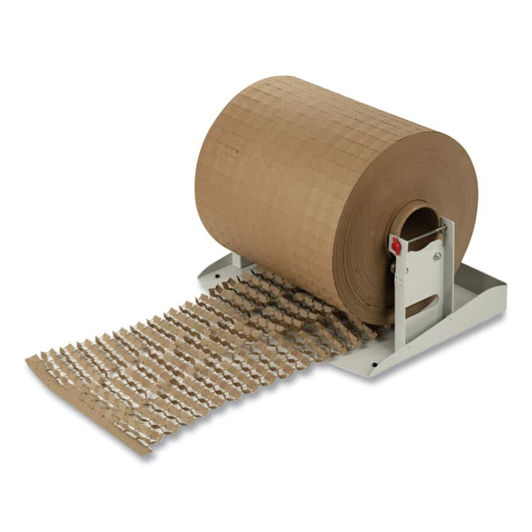 3M/COMMERCIAL TAPE DIV. Cushion Lock Protective Wrap Dispenser, For Up to 16" Diameter x 12" Wide Rolls, Steel, Beige (MMMPCW121000D) thumbnail 4