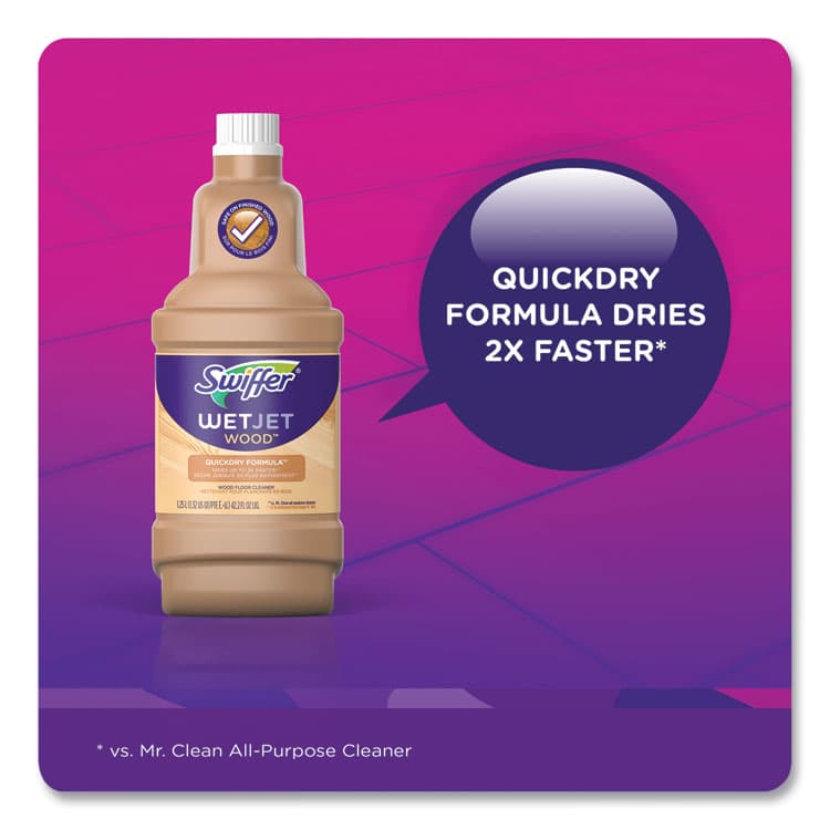 PROCTER & GAMBLE WetJet System Cleaning-Solution Refill, Blossom Breeze Scent, 1.25 L Bottle, 4/Carton (PGC77133) thumbnail 3