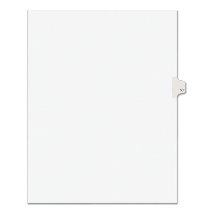 AVERY PRODUCTS CORPORATION Preprinted Legal Exhibit Side Tab Index Dividers, Avery Style, 10-Tab, 60, 11 x 8.5, White, 25/Pack, (1060) (AVE01060)