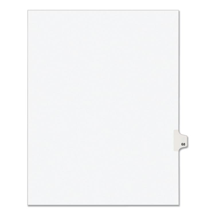 AVERY PRODUCTS CORPORATION Preprinted Legal Exhibit Side Tab Index Dividers, Avery Style, 10-Tab, 68, 11 x 8.5, White, 25/Pack, (1068) (AVE01068)