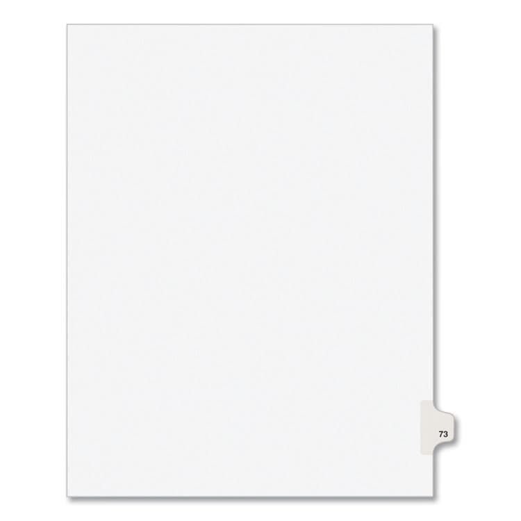 AVERY PRODUCTS CORPORATION Preprinted Legal Exhibit Side Tab Index Dividers, Avery Style, 10-Tab, 73, 11 x 8.5, White, 25/Pack, (1073) (AVE01073)