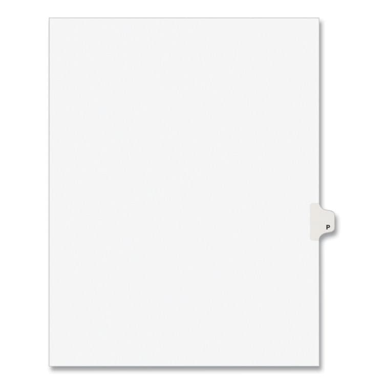 AVERY PRODUCTS CORPORATION Preprinted Legal Exhibit Side Tab Index Dividers, Avery Style, 26-Tab, P, 11 x 8.5, White, 25/Pack, (1416) (AVE01416)