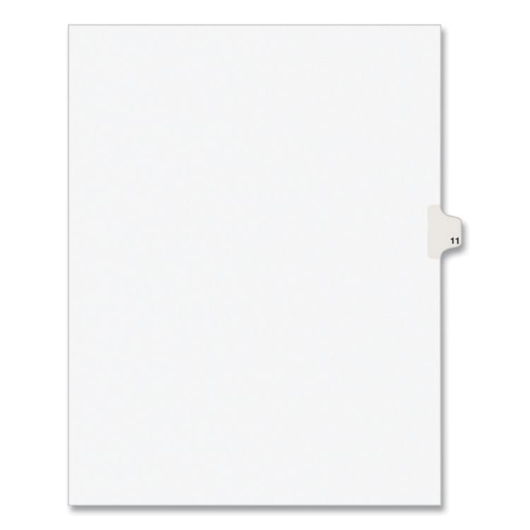 AVERY PRODUCTS CORPORATION Preprinted Legal Exhibit Side Tab Index Dividers, Avery Style, 10-Tab, 11, 11 x 8.5, White, 25/Pack (AVE11921)