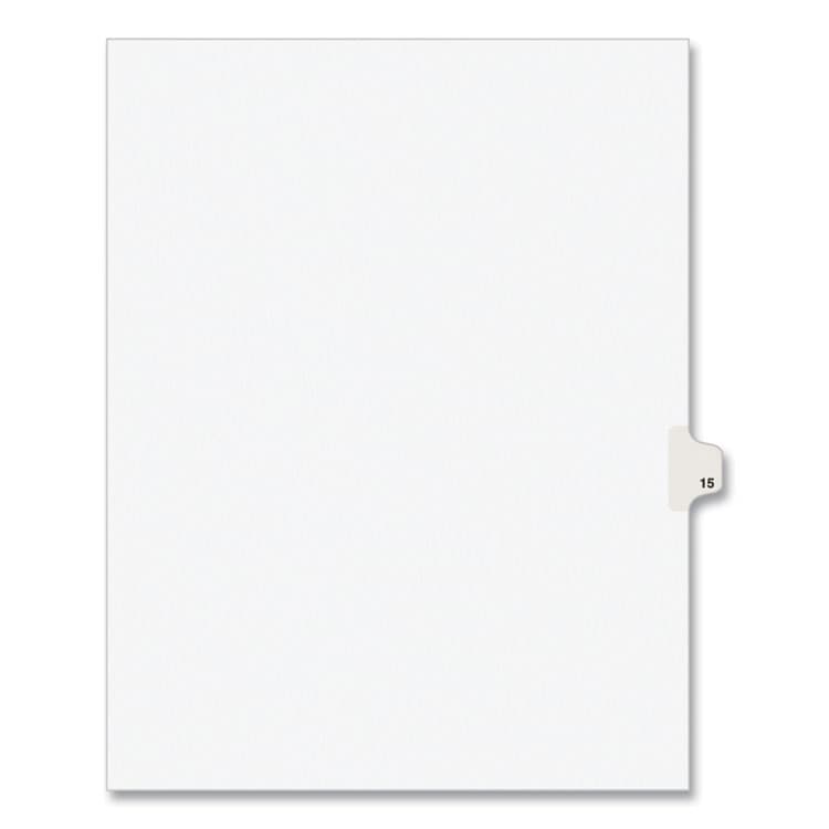 AVERY PRODUCTS CORPORATION Preprinted Legal Exhibit Side Tab Index Dividers, Avery Style, 10-Tab, 15, 11 x 8.5, White, 25/Pack (AVE11925)