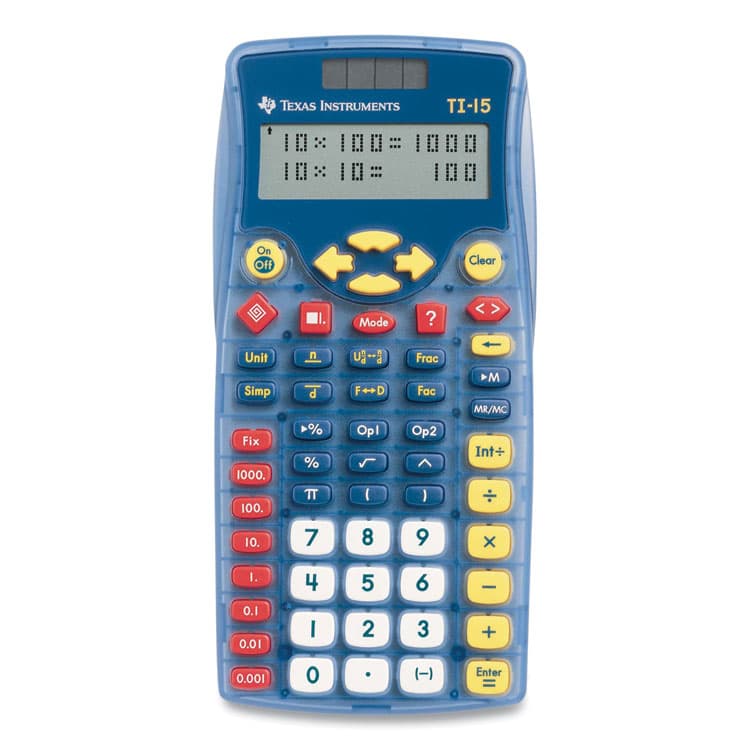TEXAS INSTRUMENTS TI-15 Explorer Elementary Calculator, 11-Digit LCD (TEXTI15RTL) thumbnail 2