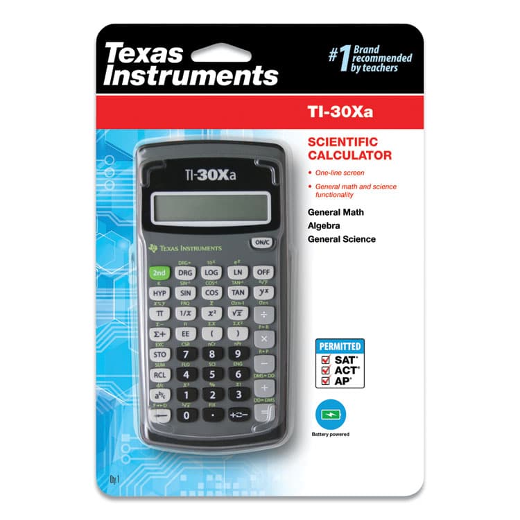 TEXAS INSTRUMENTS TI-30Xa Scientific Calculator, 10-Digit LCD (TEXTI30XA) thumbnail 2
