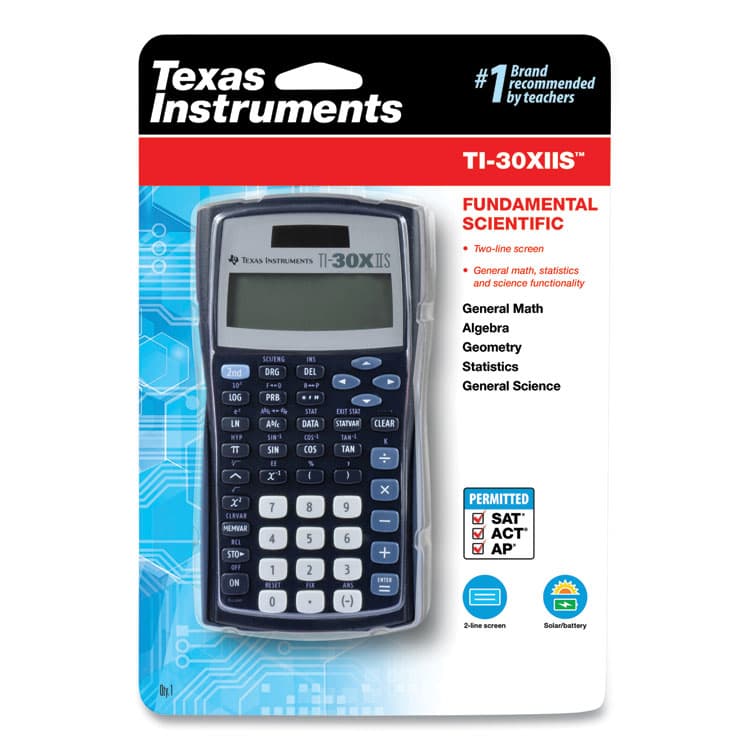 TEXAS INSTRUMENTS TI-30X IIS Scientific Calculator, 10-Digit LCD, Black (TEXTI30XIIS) thumbnail 2