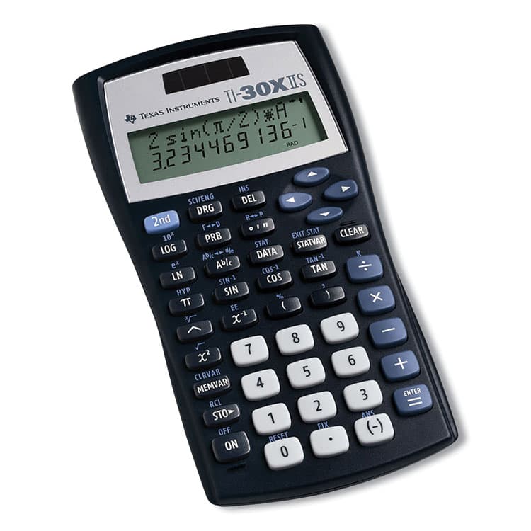 TEXAS INSTRUMENTS TI-30X IIS Scientific Calculator, 10-Digit LCD, Black (TEXTI30XIIS) thumbnail 3