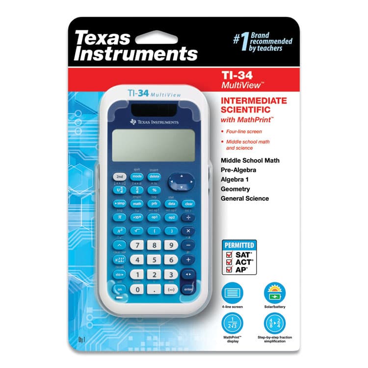 TEXAS INSTRUMENTS TI-34 MultiView Scientific Calculator, 16-Digit LCD (TEXTI34MULTIV) thumbnail 2