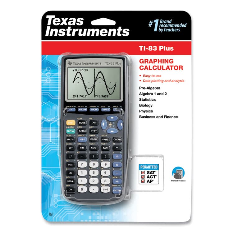 TEXAS INSTRUMENTS TI-83Plus Programmable Graphing Calculator, 10-Digit LCD (TEXTI83PLUS) thumbnail 2