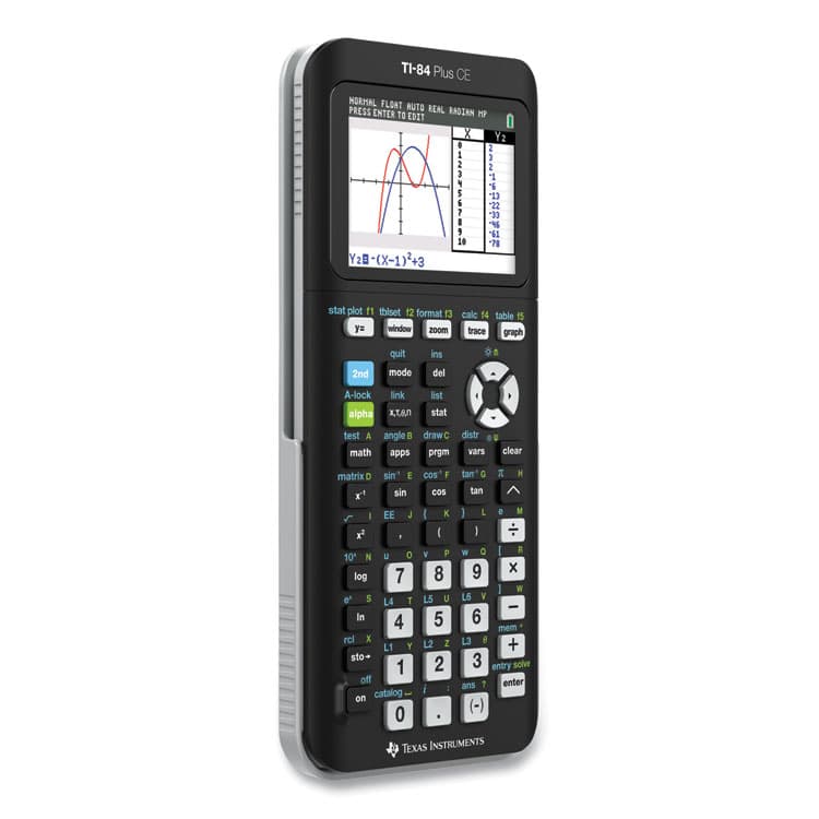 TEXAS INSTRUMENTS TI-84 Plus CE Programmable Color Graphing Calculator, 10-Digit LCD, Black (TEXTI84PLUSCE) thumbnail 4