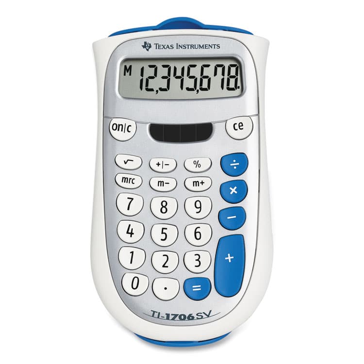 TEXAS INSTRUMENTS TI-1706SV Handheld Pocket Calculator, 8-Digit LCD (TEXTI1706SV) thumbnail 2