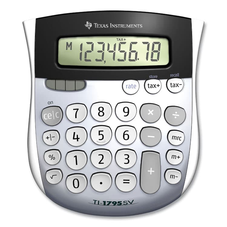 TEXAS INSTRUMENTS TI-1795SV Minidesk Calculator, 8-Digit LCD (TEXTI1795SV) thumbnail 2