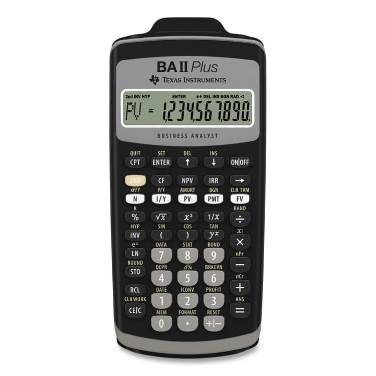 TEXAS INSTRUMENTS BAIIPlus Financial Calculator, 10-Digit LCD (TEXBAIIPLUS) thumbnail 3