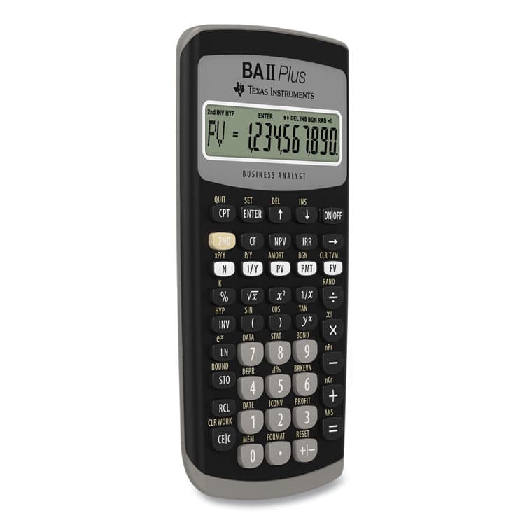 TEXAS INSTRUMENTS BAIIPlus Financial Calculator, 10-Digit LCD (TEXBAIIPLUS) thumbnail 4