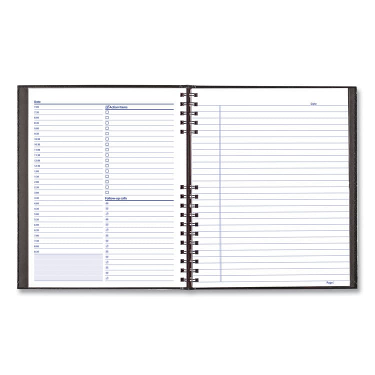 REDIFORM OFFICE PRODUCTS NotePro Undated Daily Planner, 10.75 x 8.5, Black Cover, Undated (REDA30C81) thumbnail 3