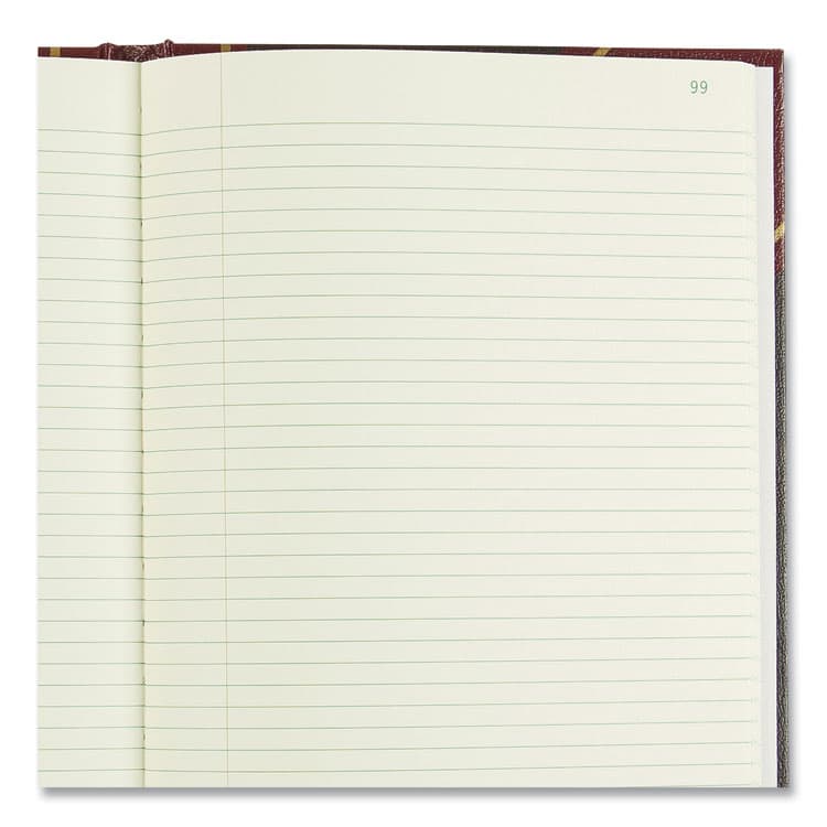 REDIFORM OFFICE PRODUCTS Texthide Record Book, 1-Subject, Medium/College Rule, Black/Burgundy Cover, (500) 14 x 8.5 Sheets (RED57151) thumbnail 4