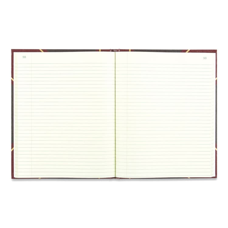 REDIFORM OFFICE PRODUCTS Texthide Eye-Ease Record Book, Black/Burgundy/Gold Cover, 10.38 x 8.38 Sheets, 300 Sheets/Book (RED56231) thumbnail 3