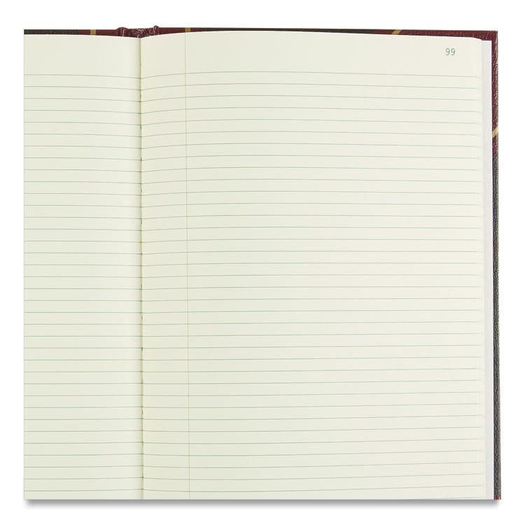 REDIFORM OFFICE PRODUCTS Texthide Eye-Ease Record Book, Black/Burgundy/Gold Cover, 14.25 x 8.75 Sheets, 300 Sheets/Book (RED57131) thumbnail 4