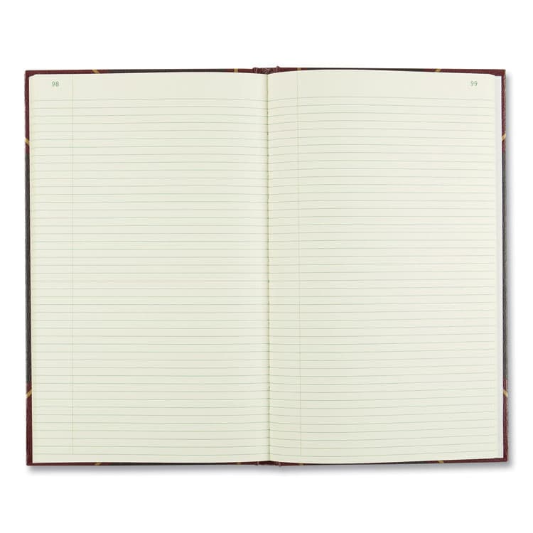 REDIFORM OFFICE PRODUCTS Texthide Eye-Ease Record Book, Black/Burgundy/Gold Cover, 14.25 x 8.75 Sheets, 300 Sheets/Book (RED57131) thumbnail 3