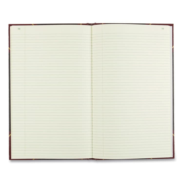 REDIFORM OFFICE PRODUCTS Texthide Record Book, 1-Subject, Medium/College Rule, Black/Burgundy Cover, (500) 14 x 8.5 Sheets (RED57151) thumbnail 3