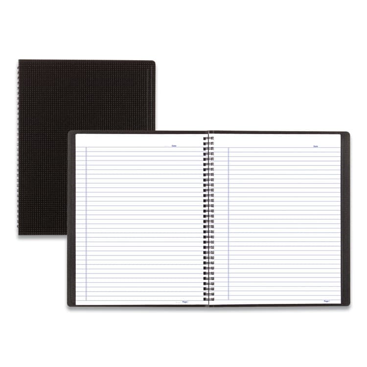 REDIFORM OFFICE PRODUCTS Duraflex Poly Notebook, 1-Subject, Medium/College Rule, Black Cover, (80) 11 x 8.5 Sheets (REDB4181) thumbnail 3