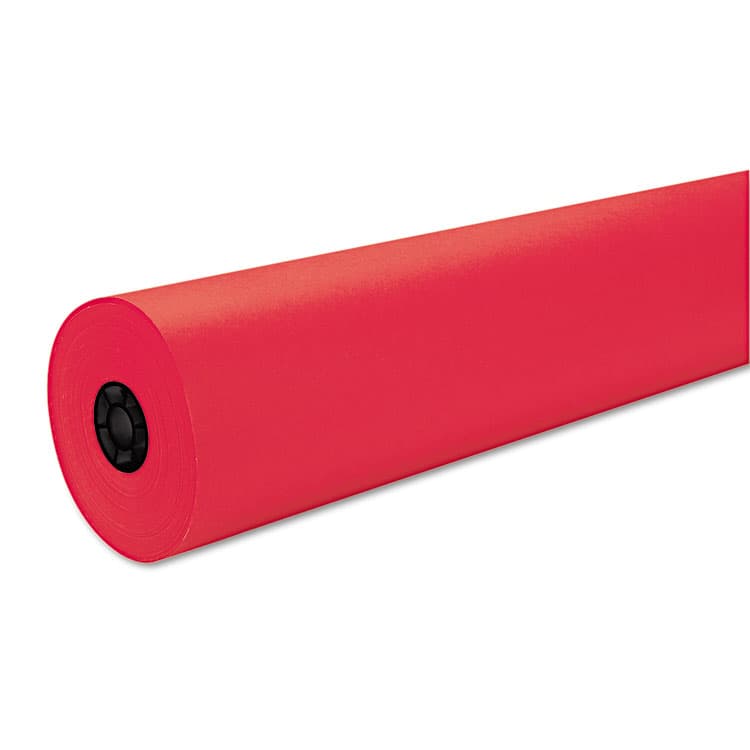 PACON CORPORATION Decorol Flame Retardant Art Rolls, 40 lb Cover Weight, 36" x 1000 ft, Cherry Red (PAC101203) thumbnail 2