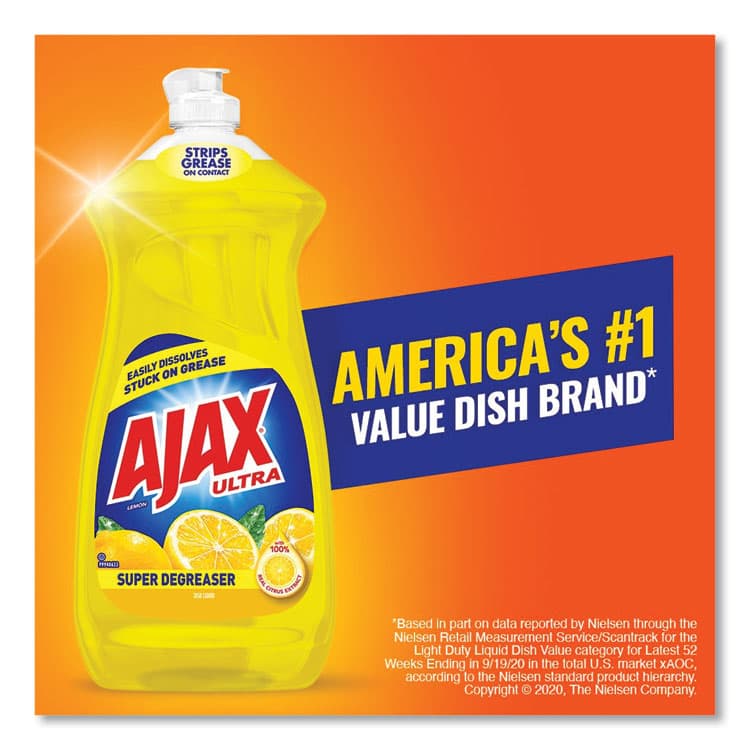 COLGATE PALMOLIVE, IPD. Dish Detergent, Lemon Scent, 28 oz Bottle (AJA144673) thumbnail 4