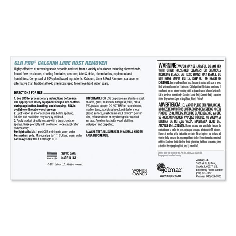 JELMAR, LLC Calcium, Lime and Rust Remover, 1 gal Bottle (JELCL4PROEA) thumbnail 3