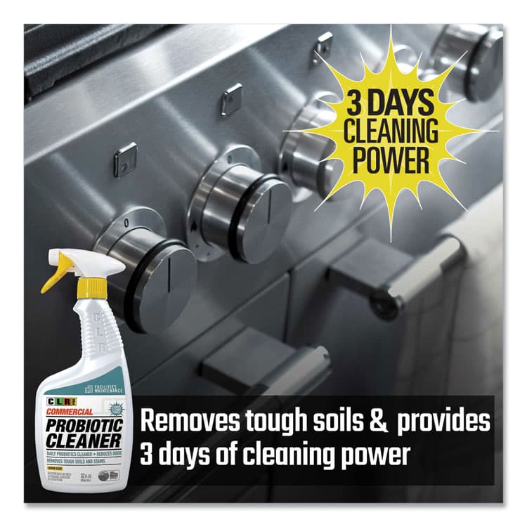 JELMAR, LLC Commercial Probiotic Cleaner, Lemon Scent, 32 oz Spray Bottle, 6/Carton (JELFMCPC326PRO) thumbnail 4