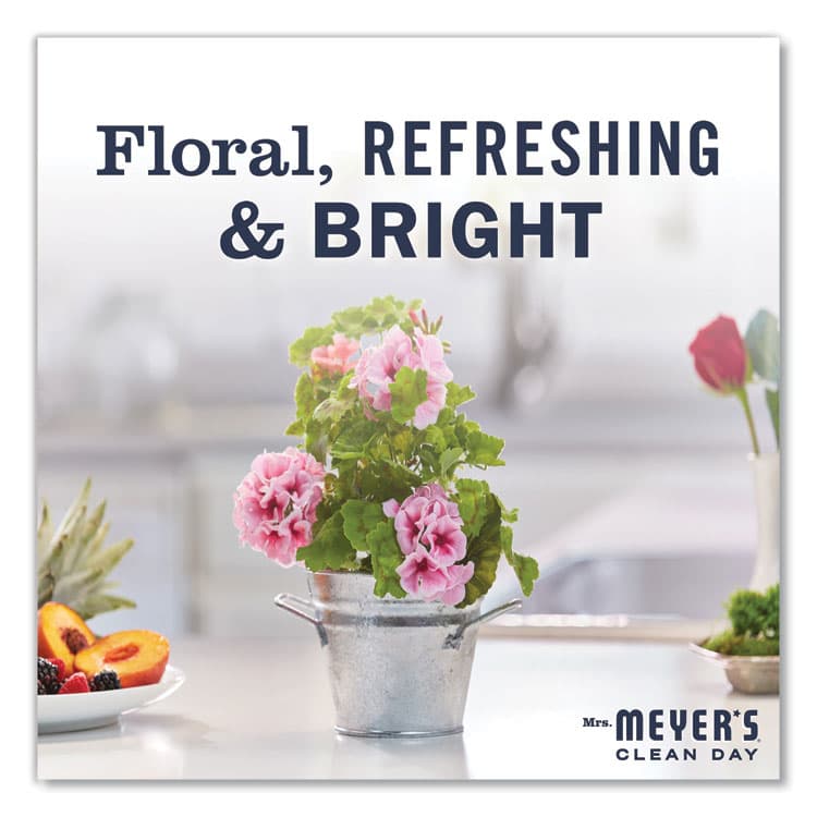 THE CALDREA COMPANY Clean Day Liquid Hand Soap Refill, Geranium Scent, 33 oz, 6/Carton (SJN651341) thumbnail 4