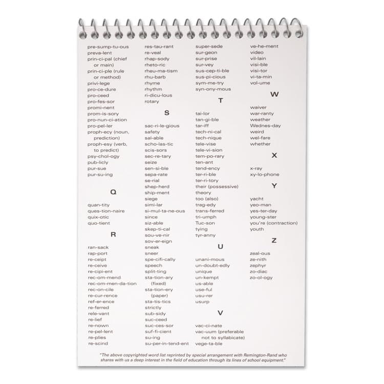 MEAD PRODUCTS Spell-Write Wirebound Steno Pad, Randomly Assorted Cover Colors, Gregg Rule, (80) White 6 x 9 Sheets (MEA43082) thumbnail 3