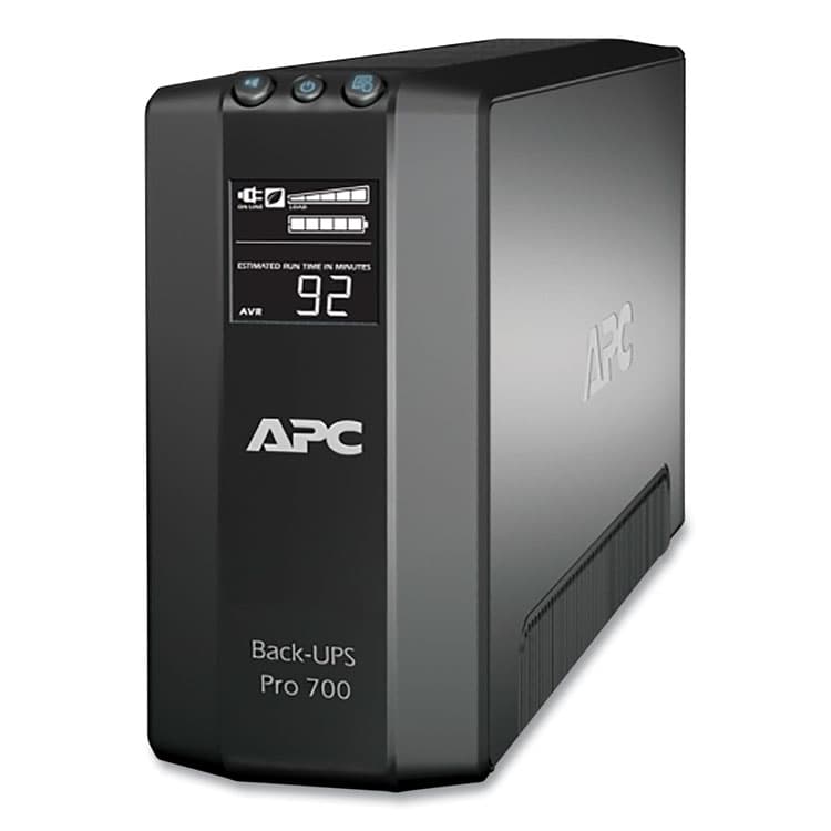 AMERICAN POWER CONVERSION BR700G Back-UPS Pro 700 Battery Backup System, 6 Outlets, 700 VA, 355 J (APWBR700G) thumbnail 2